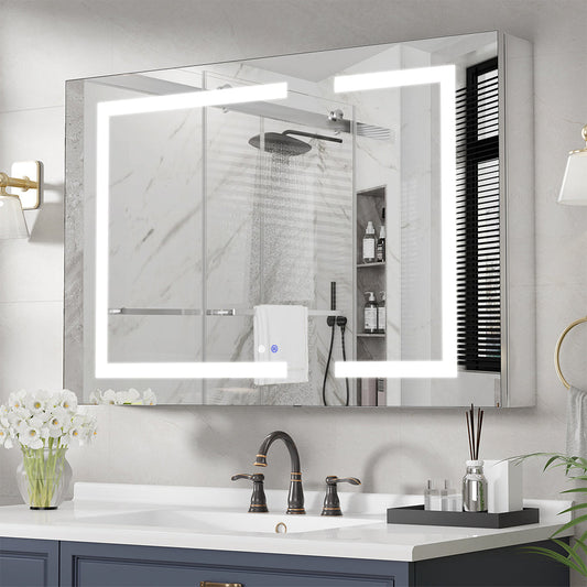 VEWRA 36 x 24 Lighted Medicine Cabinet | Double Door