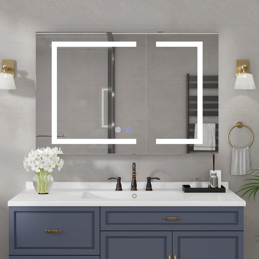 VEWRA 36 x 24 Lighted Medicine Cabinet | Double Door