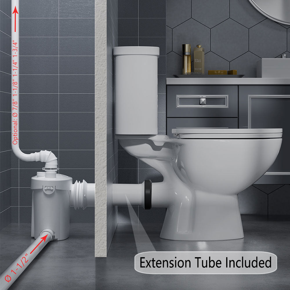 SNFLEX Two-Piece Macerating Toilet | 750W Upflush Toilet