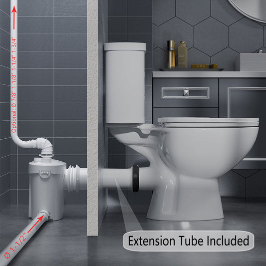 SNFLEX Two-Piece Macerating Toilet | 600W Upflush Toilet
