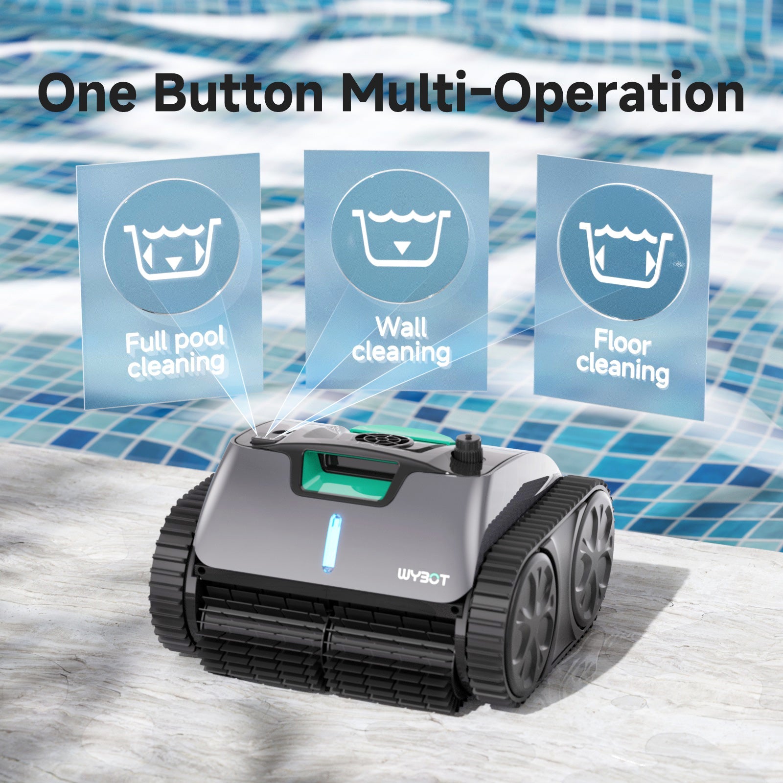 WYBOT C1 Pro Cordless Robotic Pool Cleaner