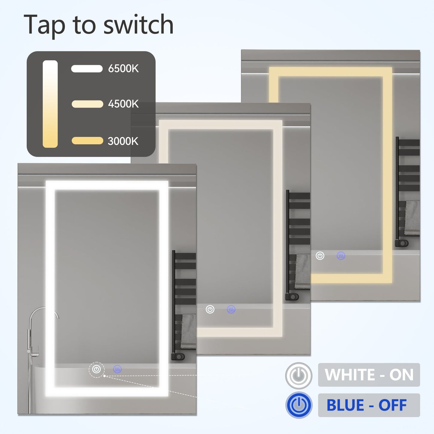 VEWRA 36 x 24 Lighted Medicine Cabinet | Double Door