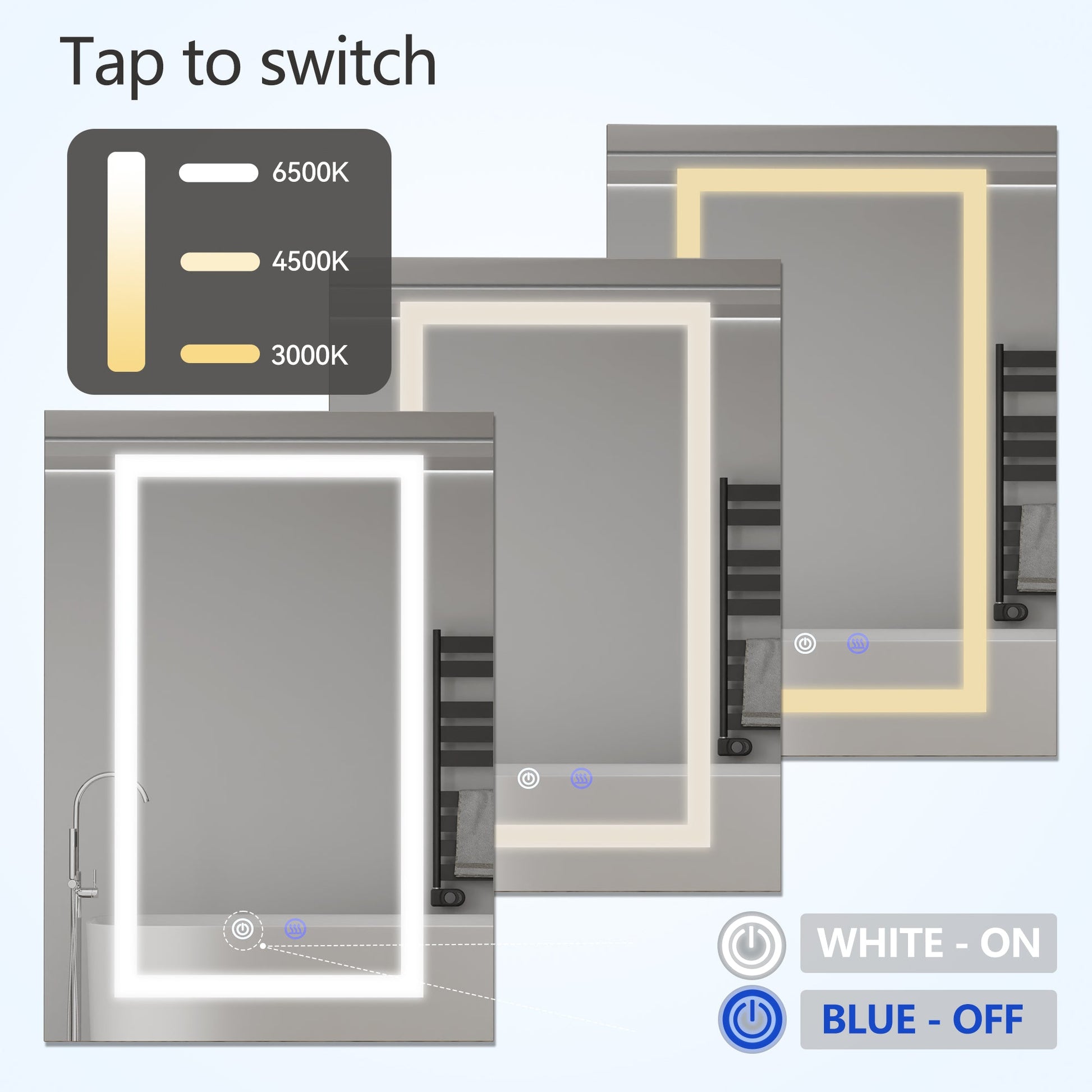 VEWRA 36 x 24 Lighted Medicine Cabinet | Double Door