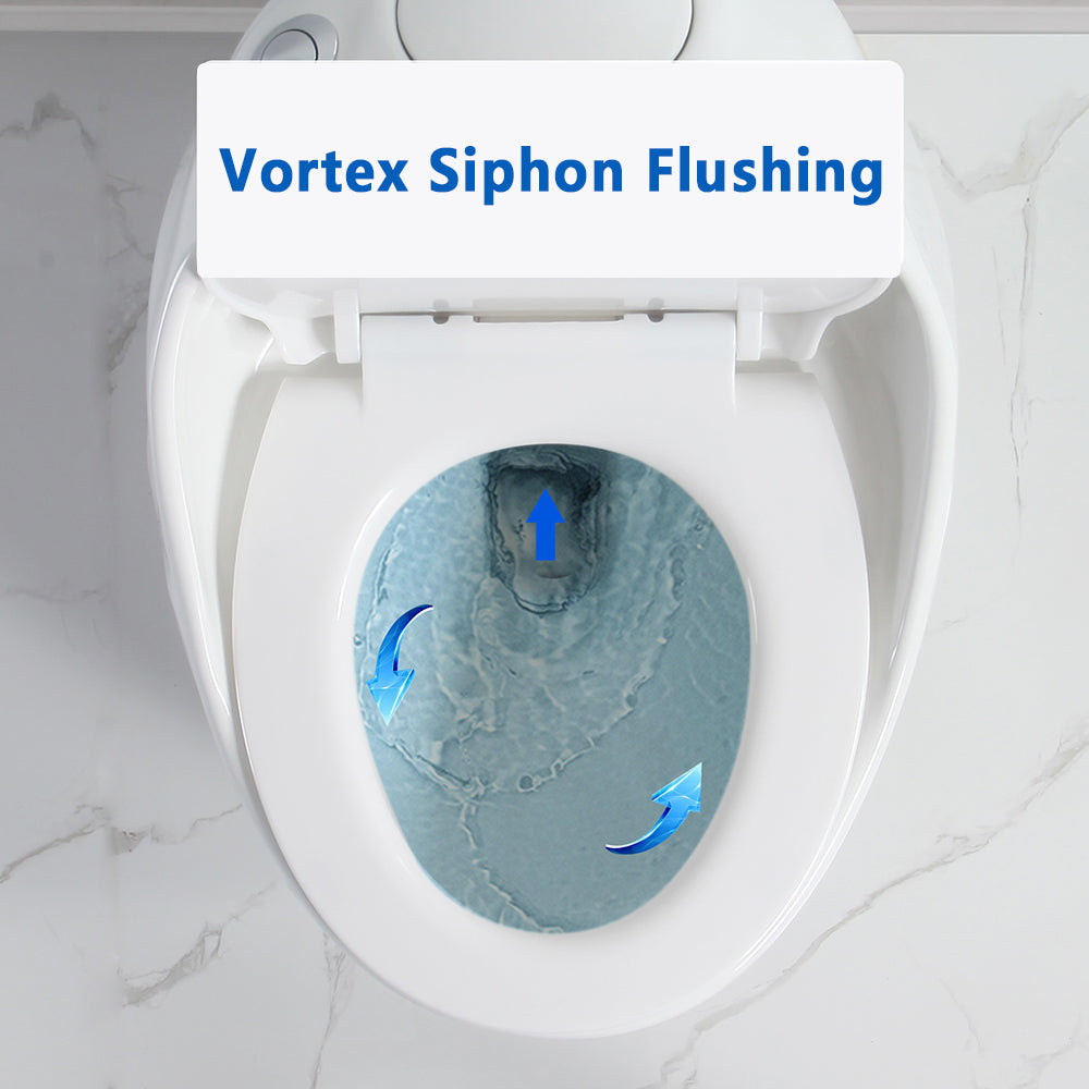 OVRUS Egg-Shaped Toilet | One Piece Round Bowl