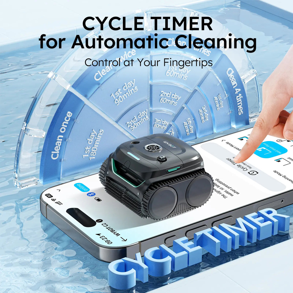 WYBOT C2 Cordless Robotic Pool Cleaner
