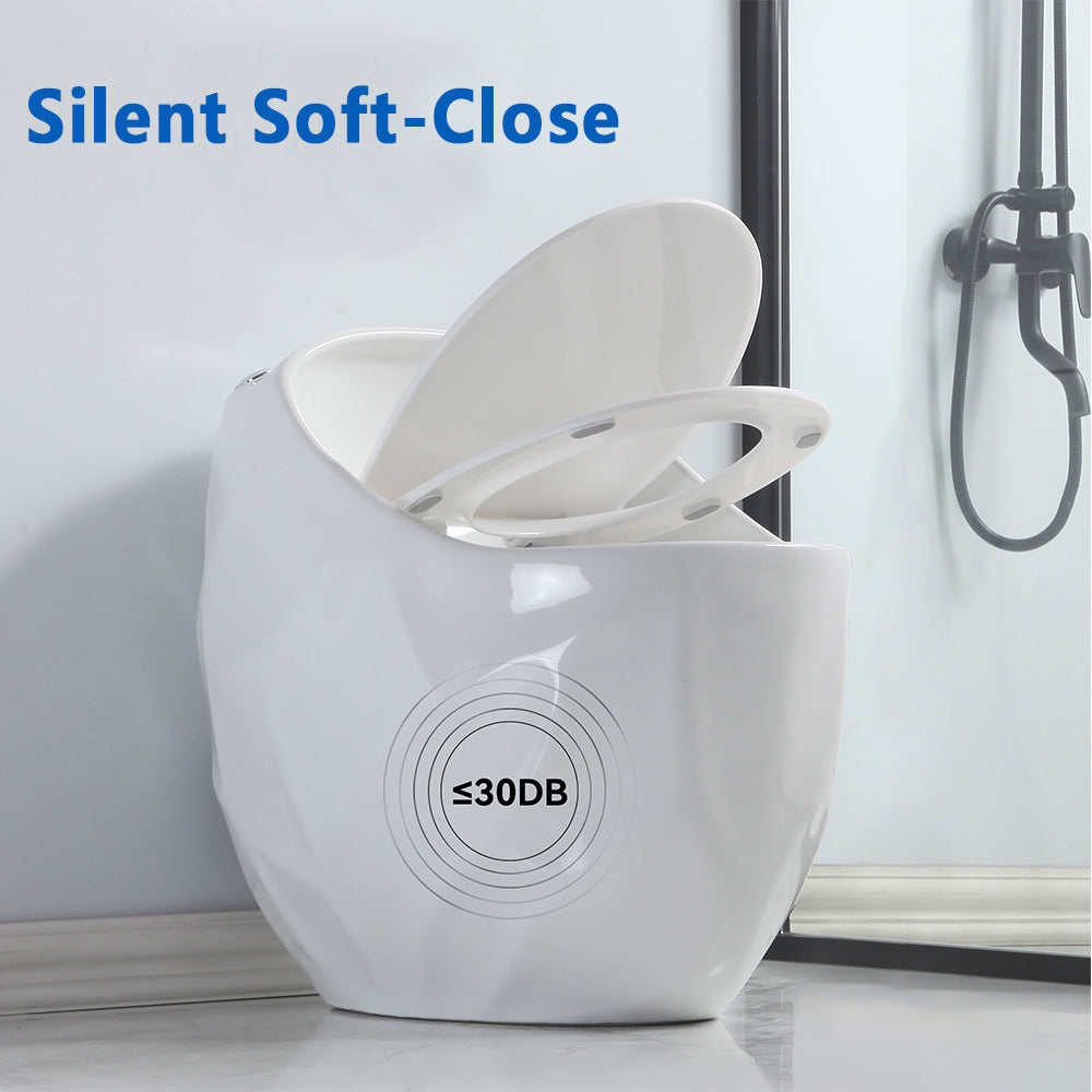 OVRUS Egg-Shaped Toilet | One Piece Round Bowl