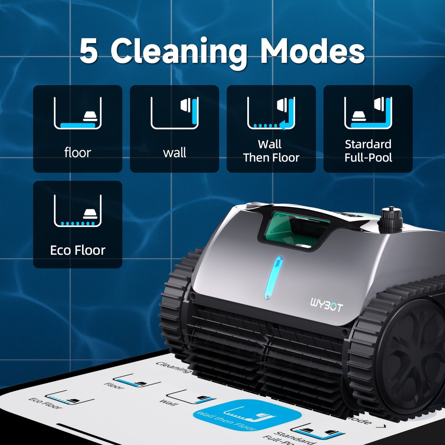 WYBOT C1 Pro Cordless Robotic Pool Cleaner