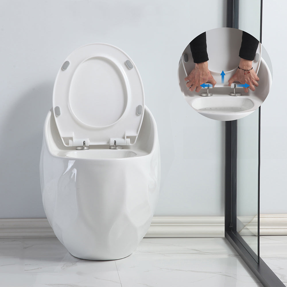 OVRUS Egg-Shaped Toilet | One Piece Round Bowl