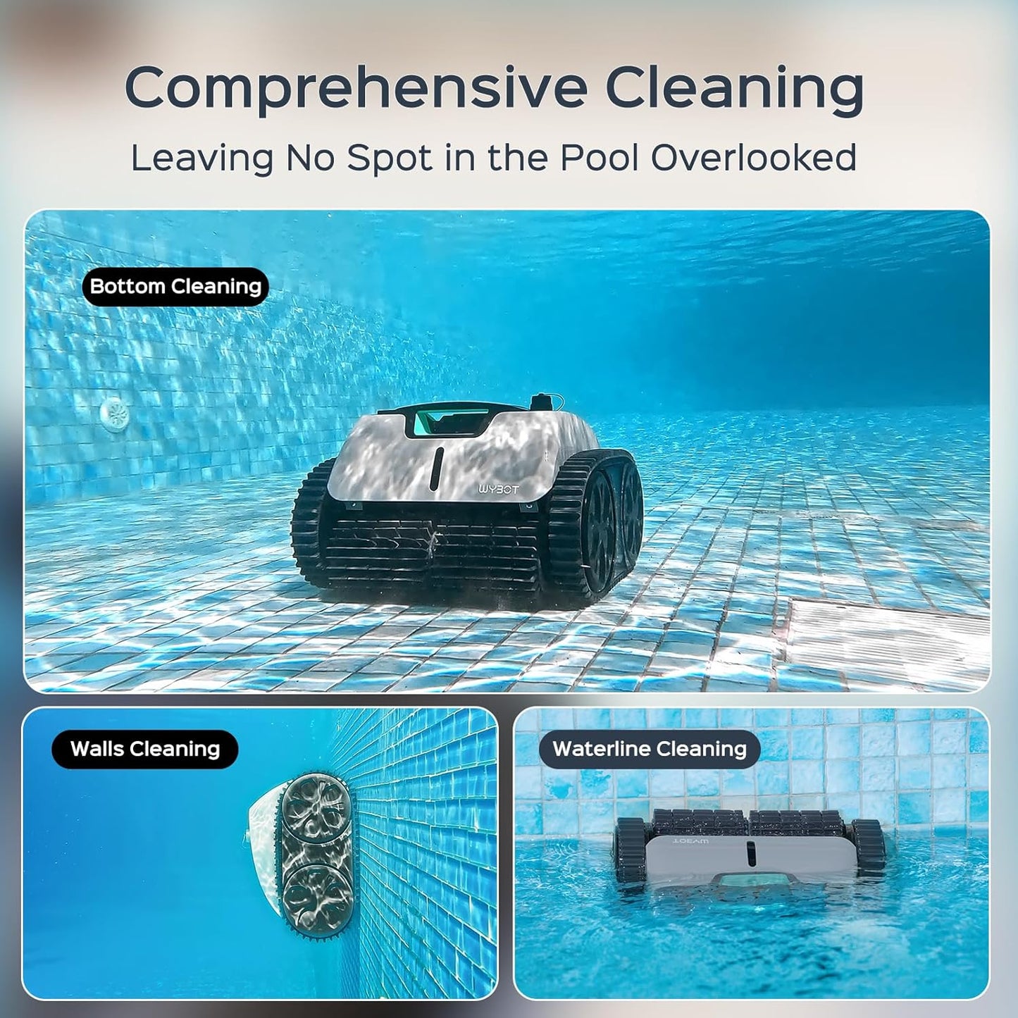 WYBOT C1 Pro Cordless Robotic Pool Cleaner