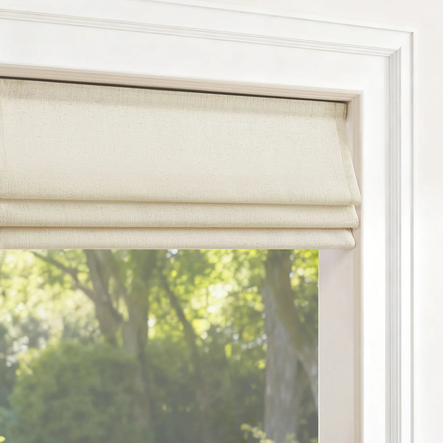 SmartWings Motorized Linen Roman Shades 50%/70%/100% Blackout Daphne