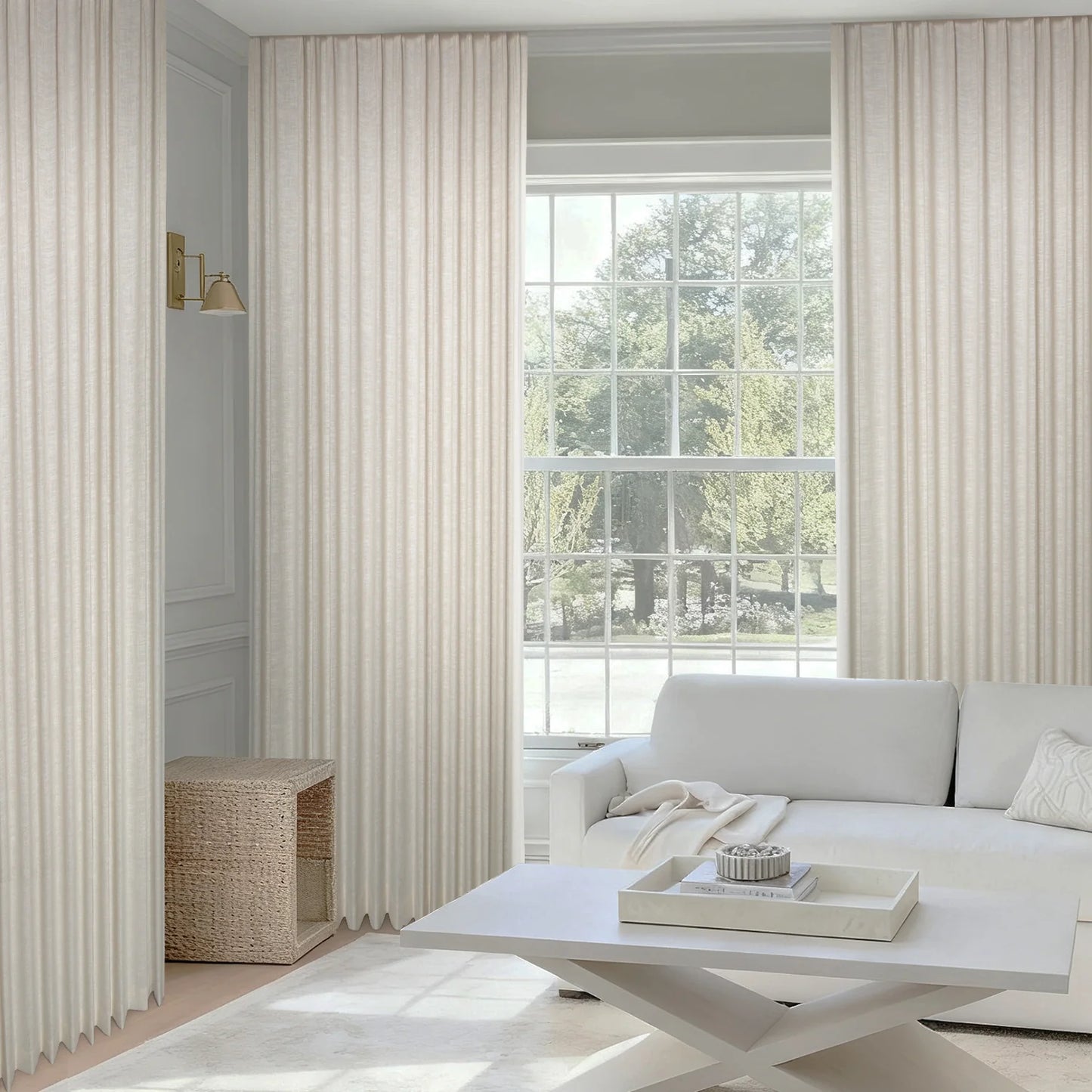 SmartWings Motorized Linen Drapery 50%/70%/100% Blackout Daphne Regular price