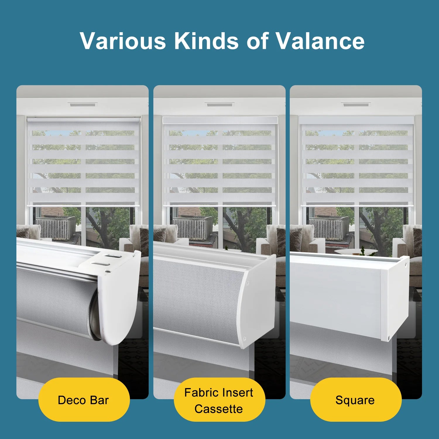 SmartWings Motorized Zebra Shades 100% Blackout 95mm Chloris