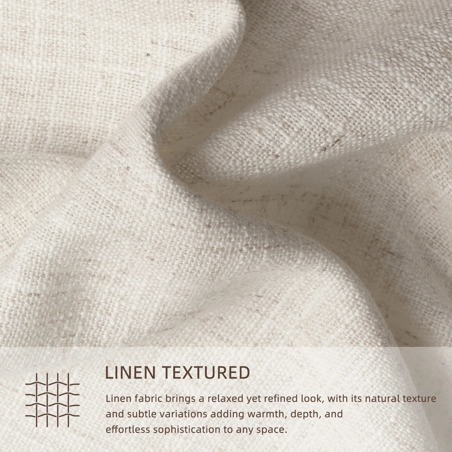 SmartWings Motorized Linen Drapery 50%/70%/100% Blackout Daphne Regular price