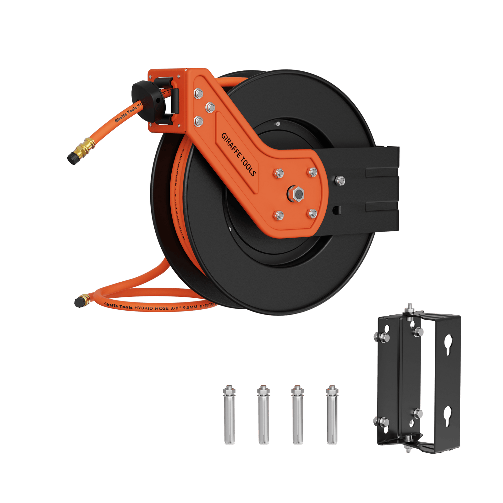 Retractable Air Hose Reel-Alloy Steel Reel-3/8in